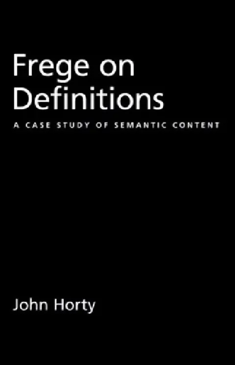 Cover of Frege on Definitions