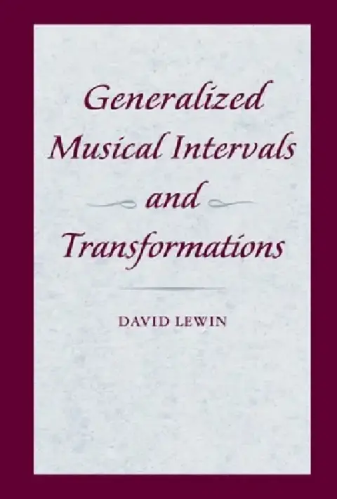 Cover of Generalized Musical Intervals and Transformations