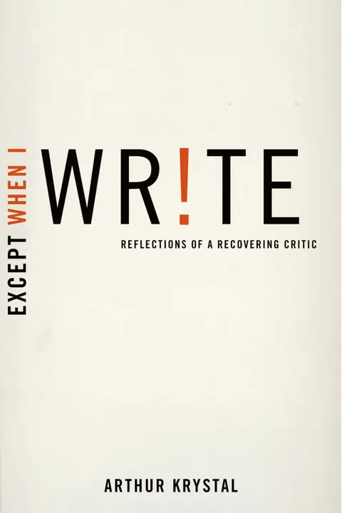 Cover of Except When I Write