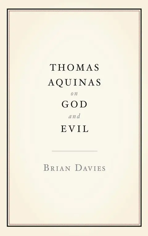 Cover of Thomas Aquinas on God and Evil