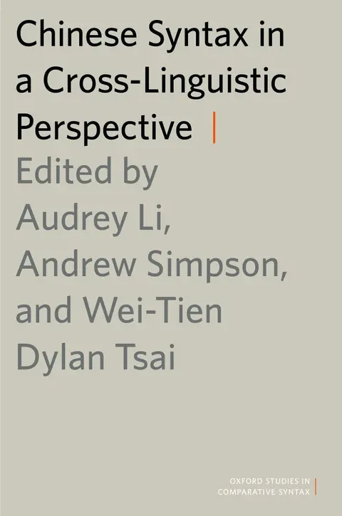 Cover of Chinese Syntax in a Cross-Linguistic Perspective