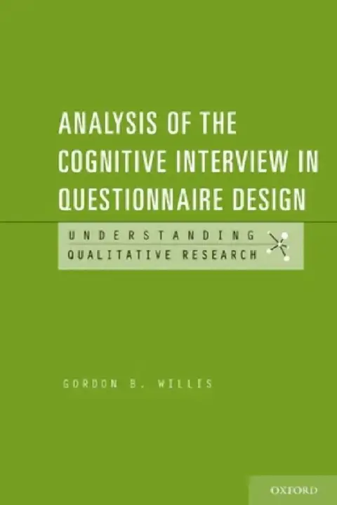 Cover of Analysis of the Cognitive Interview in Questionnaire Design