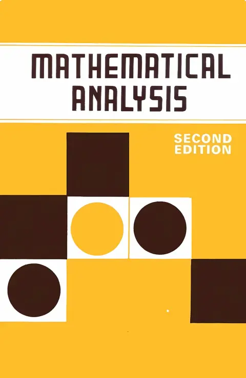 Cover of Mathematical Analysis