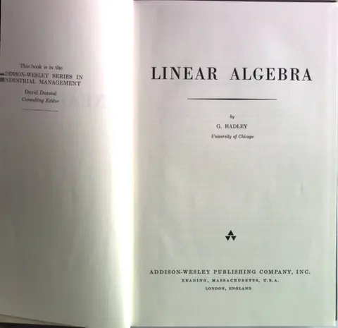 Cover of Linear Algebra