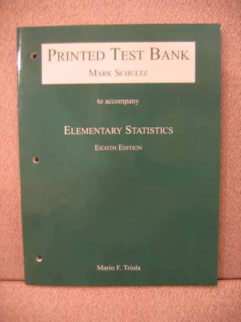 Cover of Elementary Statistics - Eighth Edition