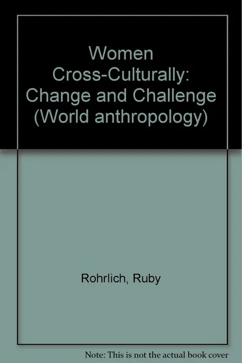 Cover of Women Cross-Culturally