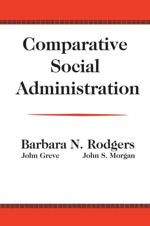 Cover of Comparative Social Administration