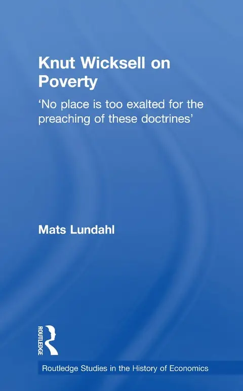 Cover of Knut Wicksell on Poverty