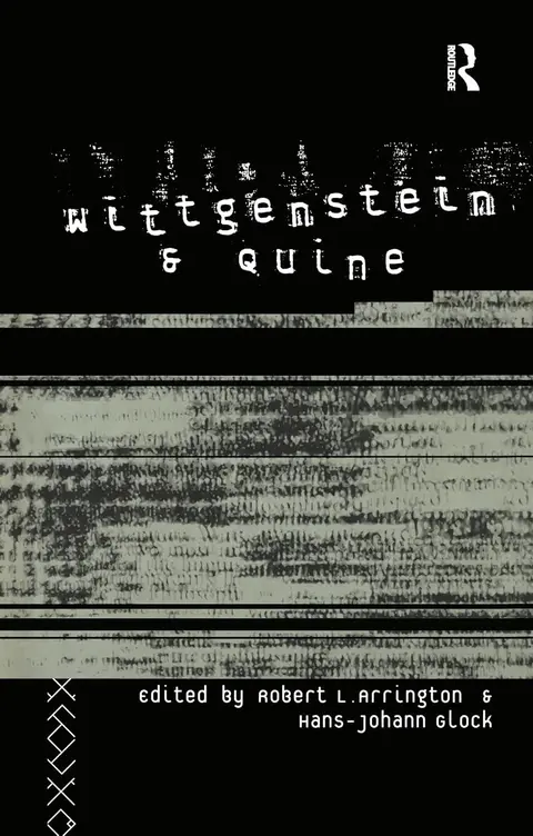 Cover of Wittgenstein and Quine