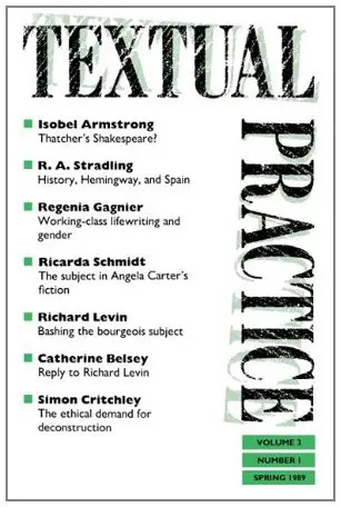 Cover of Textual Practice
