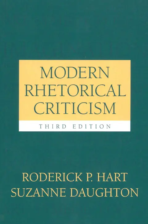 Cover of Modern Rhetorical Criticism