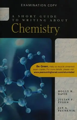Cover of A Short Guide to Writing About Chemistry