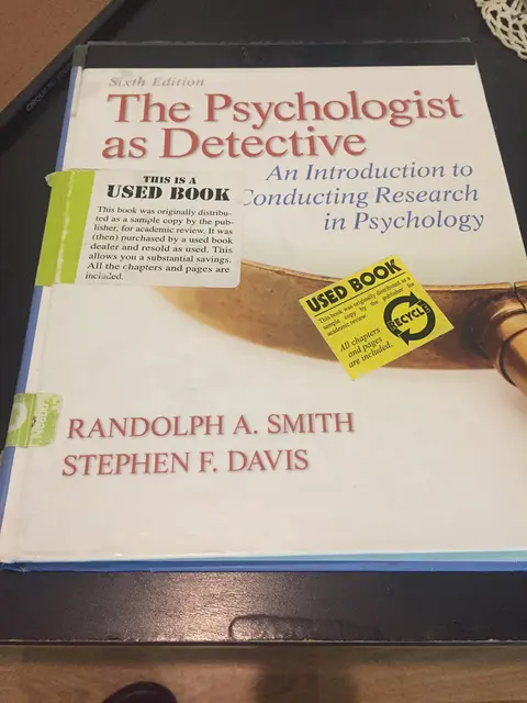 Cover of The Psychologist as Detective
