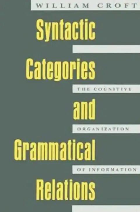 Cover of Syntactic Categories and Grammatical Relations