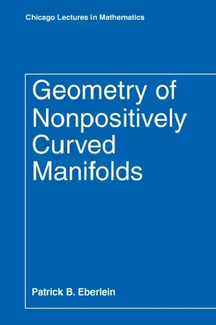 Cover of Geometry of Nonpositively Curved Manifolds