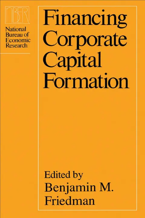 Cover of Financing Corporate Capital Formation