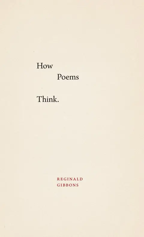 Cover of How Poems Think