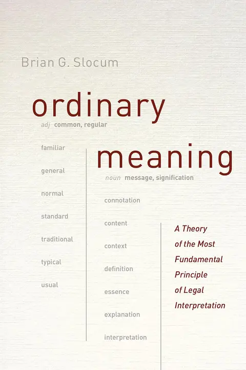 Cover of Ordinary Meaning