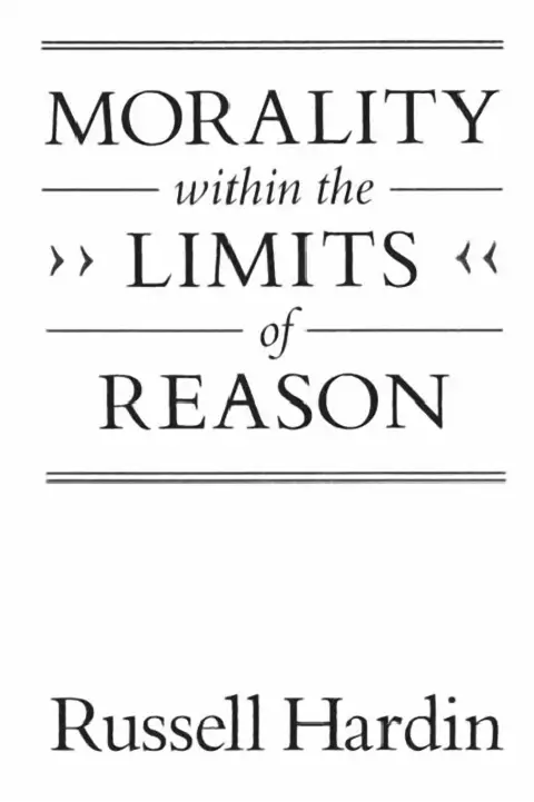 Cover of Morality Within the Limits of Reason