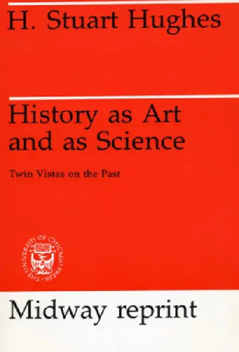 Cover of History as Art and as Science