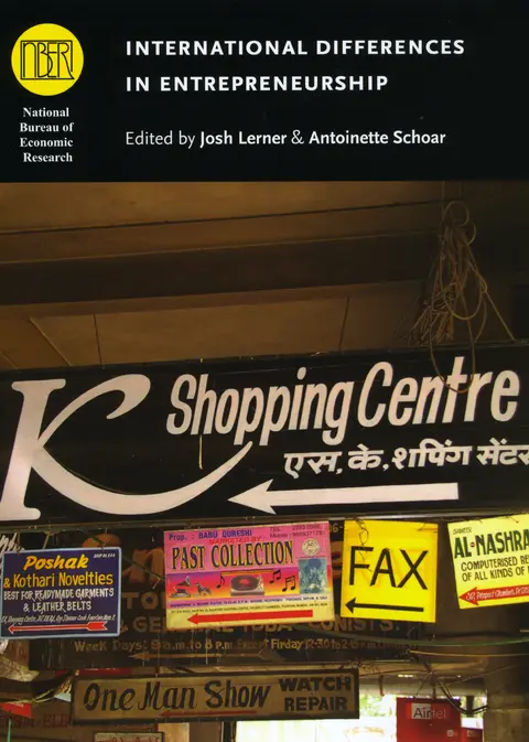 Cover of International Differences in Entrepreneurship