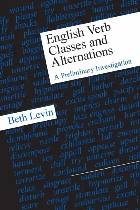 Cover of English Verb Classes and Alternations