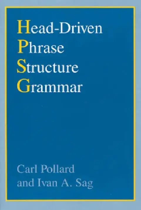 Cover of Head-Driven Phrase Structure Grammar