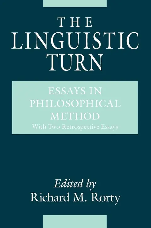 Cover of Linguistic Turn - Essays in Philosophical Method