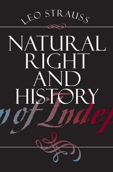 Cover of Natural Right and History