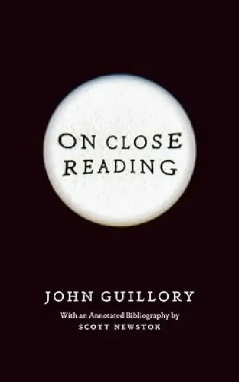 Cover of On Close Reading