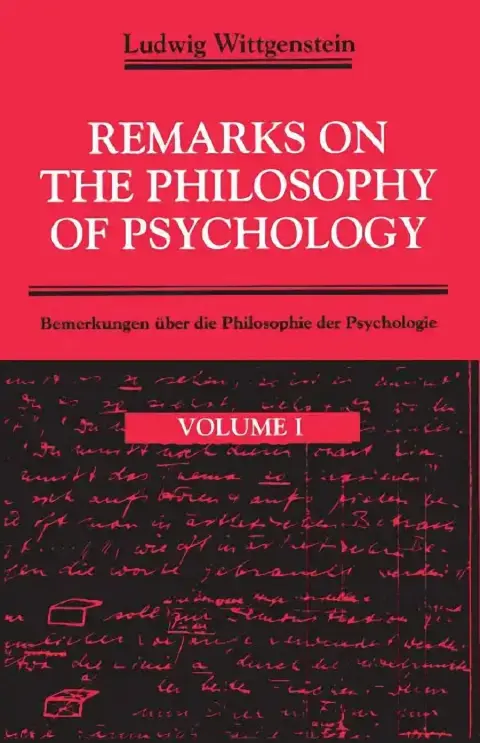 Cover of Remarks on The Philosophy of Psychology