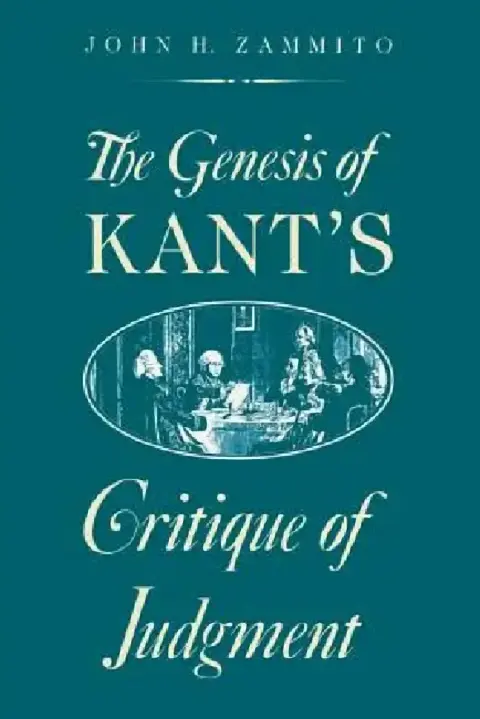 Cover of The Genesis of Kant's Critique of Judgment