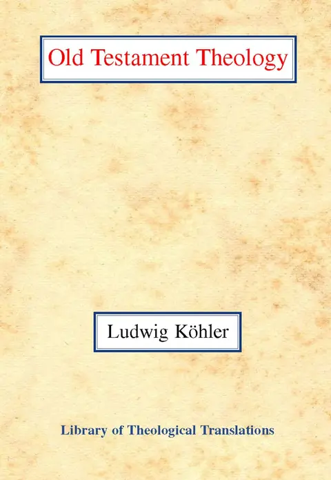 Cover of Old Testament Theology