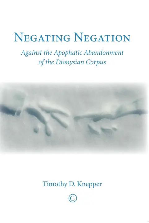 Cover of Negating Negation