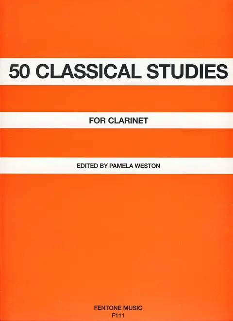 Cover of 50 Classical Studies for Clarinet