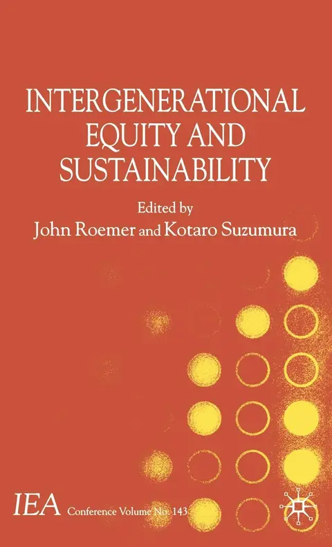 Cover of Intergenerational Equity and Sustainability