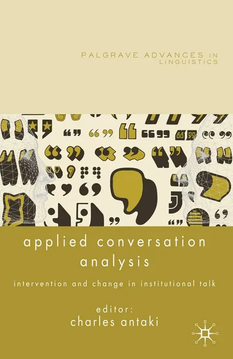 Cover of Applied Conversation Analysis