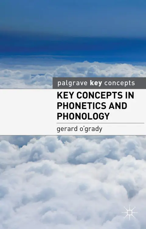 Cover of Key Concepts in Phonetics and Phonology
