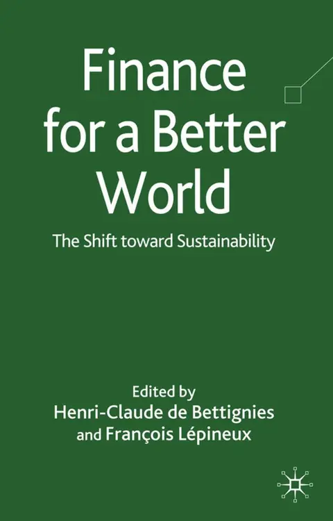Cover of Finance for a Better World