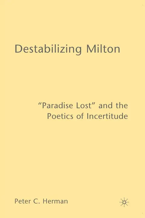 Cover of Destabilizing Milton