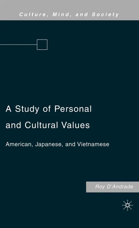 Cover of A Study of Personal and Cultural Values