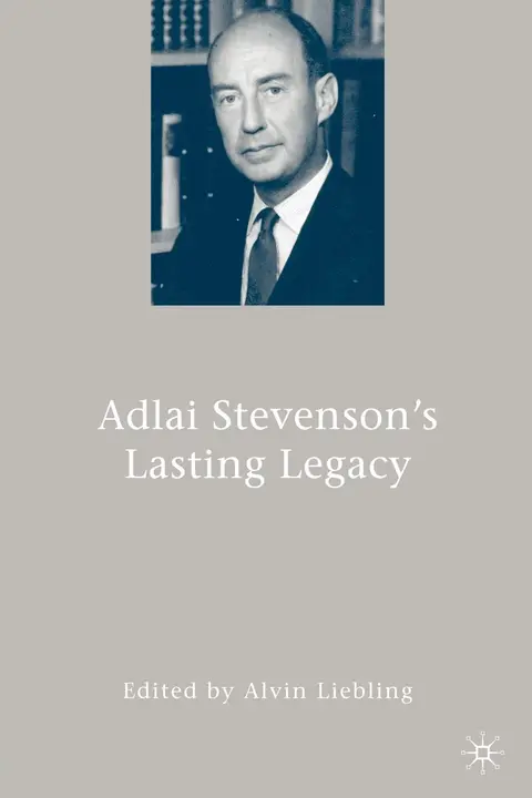 Cover of Adlai Stevenson's Lasting Legacy