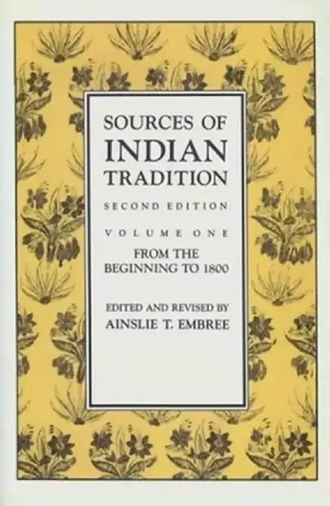 Cover of Sources of Indian Tradition