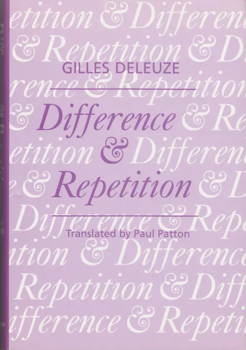 Cover of Difference and Repetition