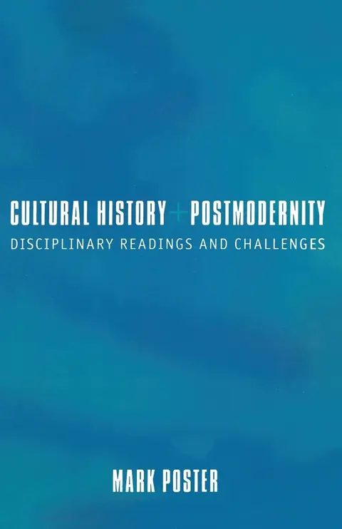 Cover of Cultural History and Postmodernity
