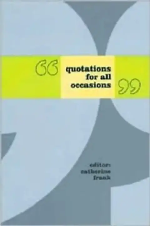 Cover of Quotations for All Occasions