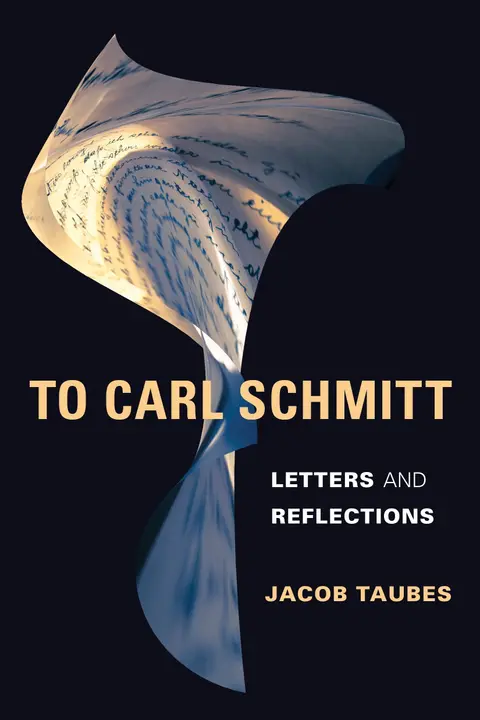 Cover of To Carl Schmitt