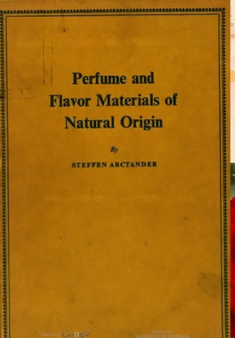 Cover of Perfume and Flavor Materials of Natural Origin