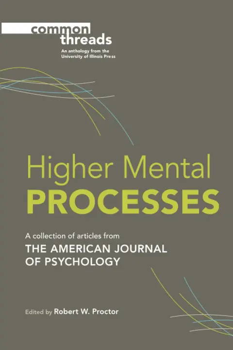 Cover of Higher Mental Processes