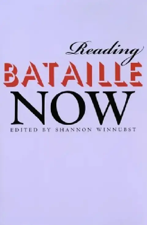Cover of Reading Bataille Now